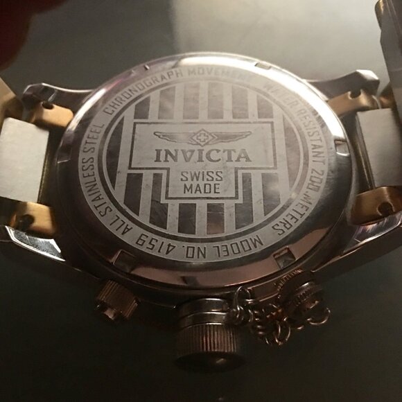 INVICTA RUSSIAN DIVER #4159 OFFSHORE MENS SWISS MADE 52MM TACHYMETER WATCH RARE - Picture 5 of 11